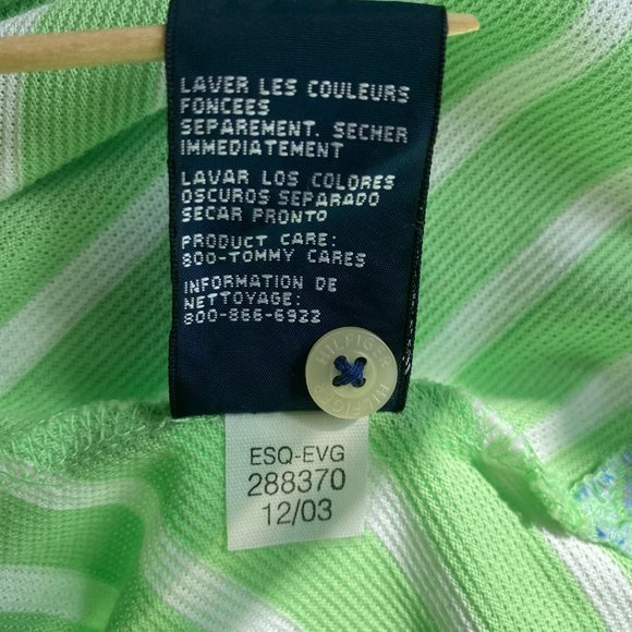 TOMMY HILFIGER XL POLO - VERY UNIQUE SHIRT - GREEN - NEW WITH TAG - Picture 10 of 13